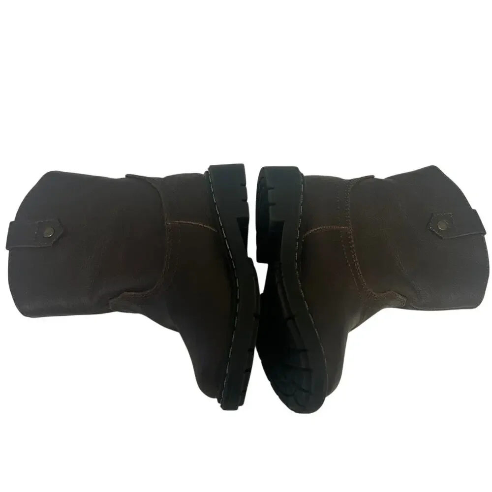 Garanimals toddler size 5 brown faux leather pull on boots
